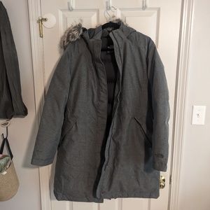 XL North Face Jump 550 Down Fill Grey Parka